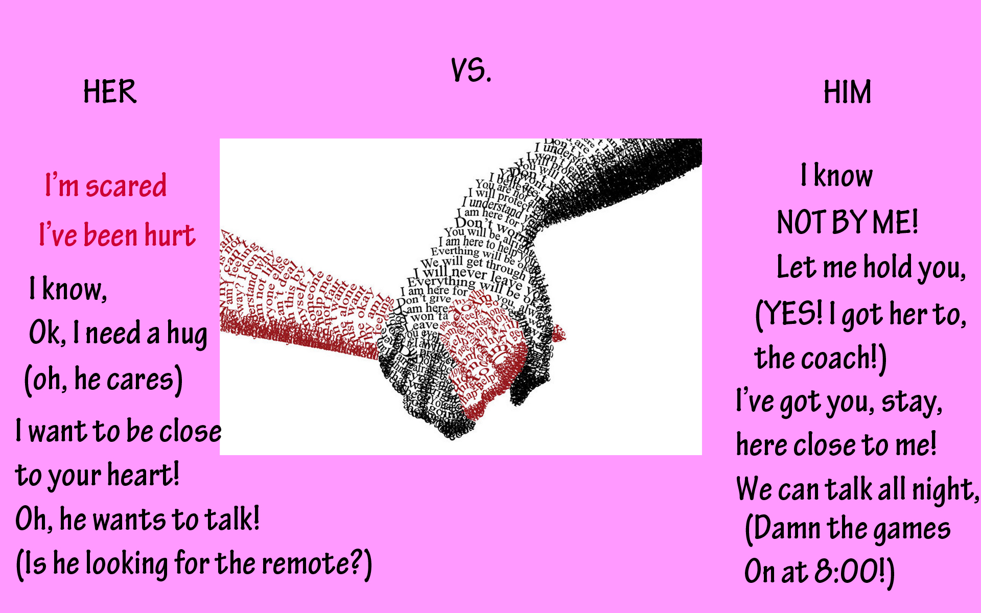 HER VS HIM